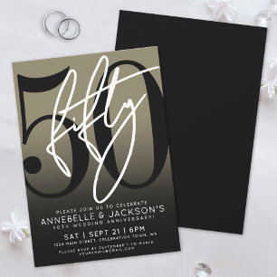 Invitación Fiesta del 50º Aniversario de Black Gold