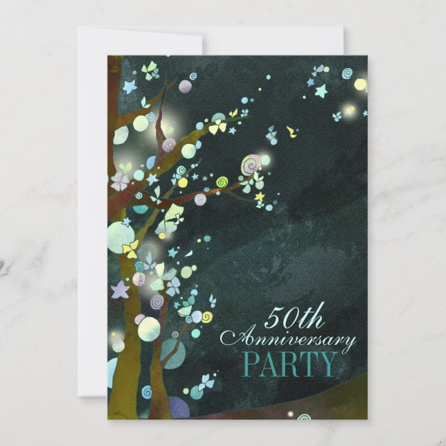 Invitación Fiesta del 50º Aniversario de Noche Caprichosa (Anverso)