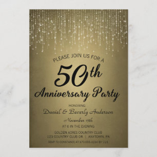 Invitación Fiesta del 50 Aniversario Boda de Oro