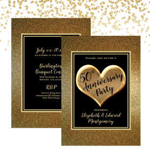 Invitación Fiesta del 50 Aniversario Boda de Oro