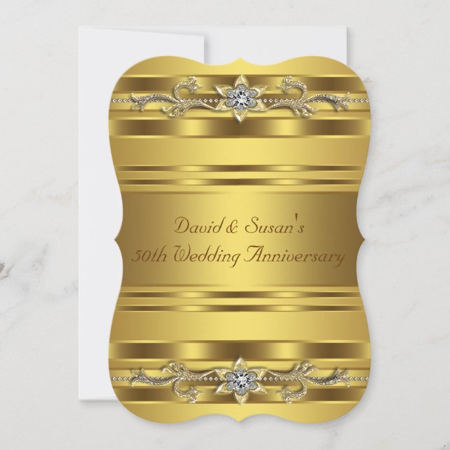 Invitación Fiesta del 50° Aniversario del Oro Puro (Anverso)