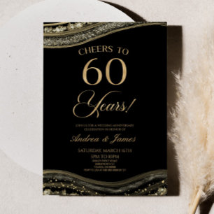 Invitación Fiesta del 60º aniversario de la Black Gold Agate