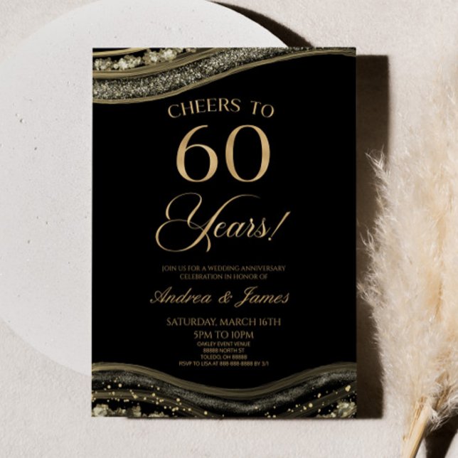 Invitación Fiesta del 60º aniversario de la Black Gold Agate (Subido por el creador)