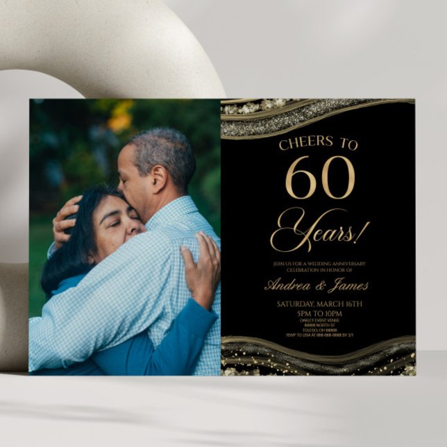 Invitación Fiesta del 60º aniversario de la Black Gold Agate (Subido por el creador)