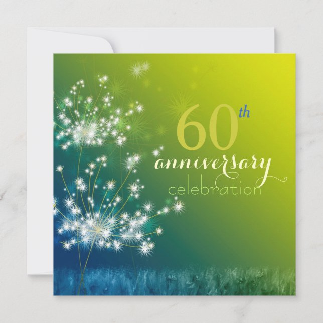 Invitación Fiesta del 60º Aniversario del Campo Dandelion (Anverso)