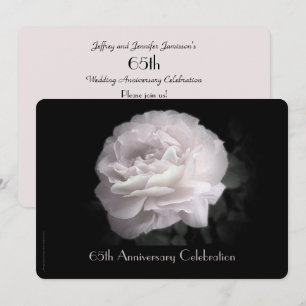 Invitación fiesta del 65° Aniversario del Boda Rosa Rosa Páli