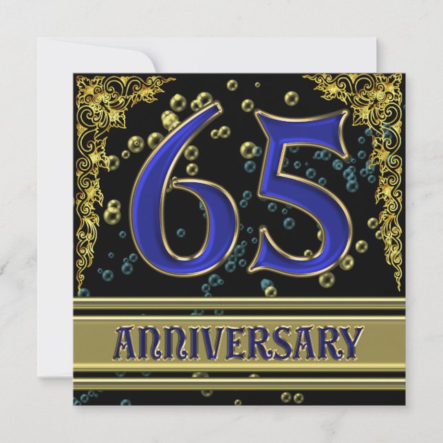 Invitación Fiesta del 65° Aniversario del Negro y Oro (Anverso)
