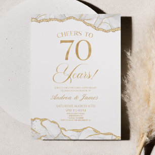 Invitación Fiesta del 70 aniversario de la White Gold Agate