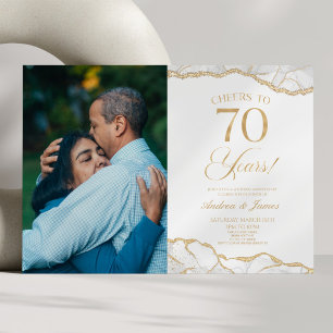 Invitación Fiesta del 70 aniversario de la White Gold Agate
