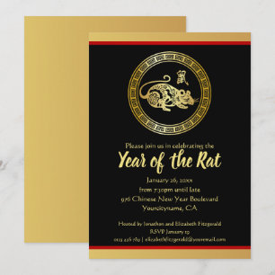 Invitación Fiesta del Año Nuevo Chino de la Raza GR