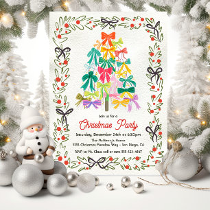 Invitación Fiesta del Árbol de Navidad con Arco Moderno