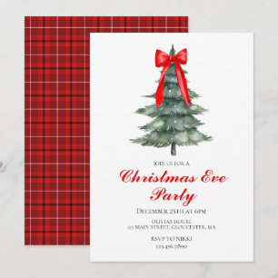 Invitación fiesta del árbol de Nochebuena