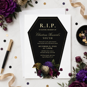 Invitación Fiesta del Ataúd RIP Juventud