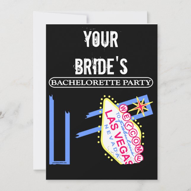 INVITACIÓN FIESTA DEL BAHELORETTE DE SU NOVIA (Anverso)