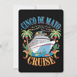 Invitación Fiesta del barco mexicano Cinco De Mayo