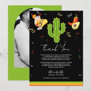 Invitación Fiesta del Cactus de Corazón Amarillo Gracias Amor