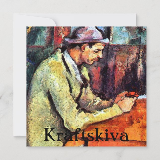 Invitación Fiesta del cangrejo de río, Kräftskiva, Escandinav (Anverso)