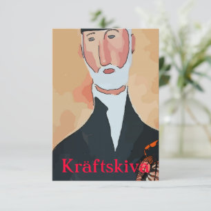 Invitación Fiesta del cangrejo de río, Kräftskiva, Escandinav