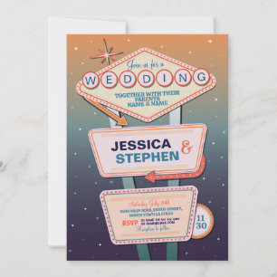 Invitación Fiesta del Casino Boda de Las Vegas