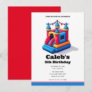 Invitación Fiesta del Castillo de los Niños Bonza Casa Fiesta
