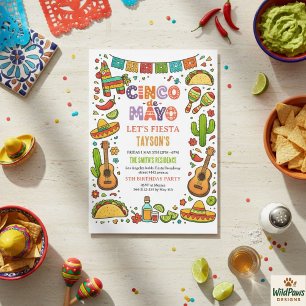 Invitación Fiesta del Cinco de Mayo – Celebración de Fiesta C