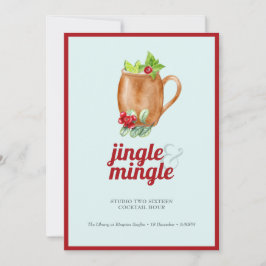Invitación Fiesta del cóctel de vacaciones Jingle & Mingle