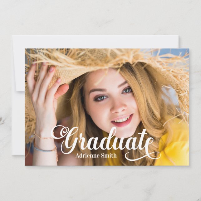 Invitación Fiesta del Colegio Universitario de Graduación Bla (Anverso)