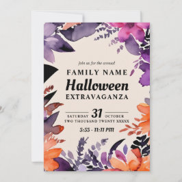 Invitación Fiesta del concurso de disfraces de Halloween con 