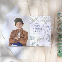 Fiesta del cumpleaños de la foto de Dinosaur