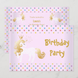 INVITACIÓN FIESTA DEL CUMPLEAÑOS DE LA UNICORN DE LA PUNTA DE