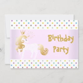 INVITACIÓN FIESTA DEL CUMPLEAÑOS DE LA UNICORN DE LA PUNTA DE