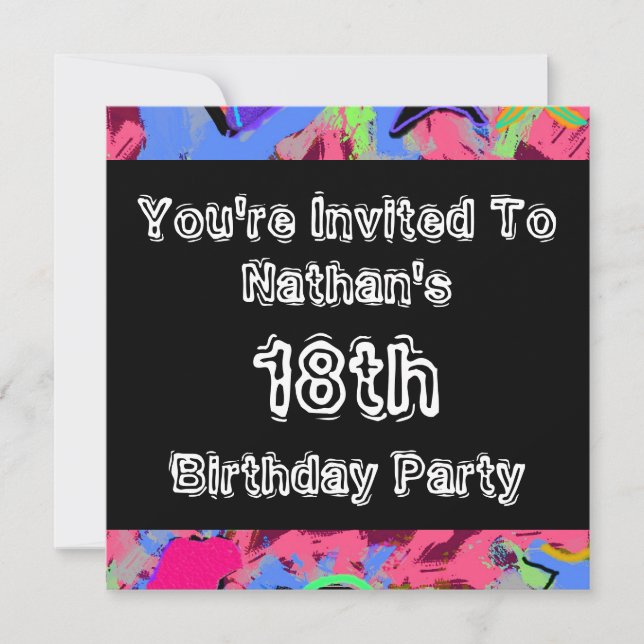 Invitación Fiesta del ~ de la pintada (Anverso)