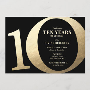 Invitación Fiesta del décimo aniversario