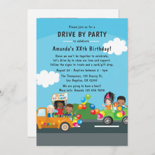 Invitación Fiesta Del Desfile De Cumpleaños Por Diversión.