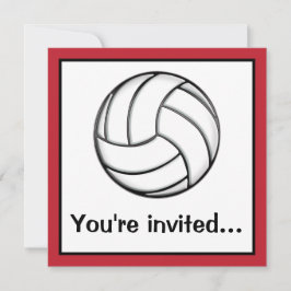 Invitación Fiesta del Después-Juego del voleibol