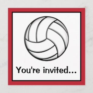 Invitación Fiesta del Después-Juego del voleibol