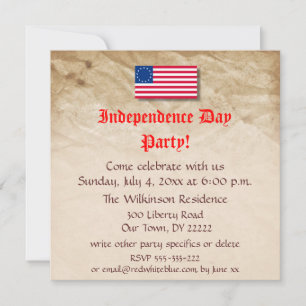 Invitación Fiesta del Día de la Independencia