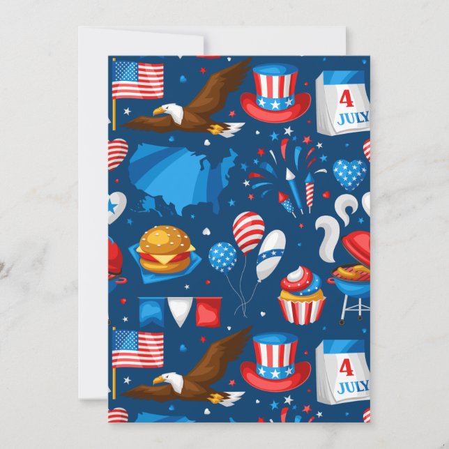 Invitación fiesta del día de la independencia (Anverso)