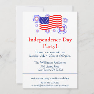 Invitación Fiesta del Día de la Independencia