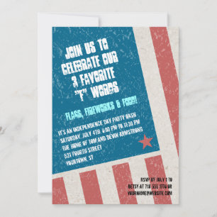 Invitación Fiesta del Día de la Independencia de la Bandera N