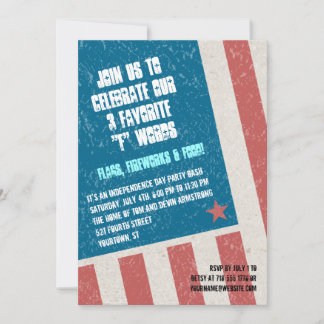 Invitación Fiesta del Día de la Independencia de la Bandera N