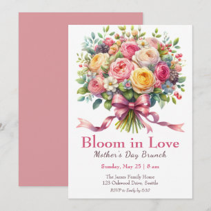 Invitación Fiesta del Día de la Madre - Florece en amor