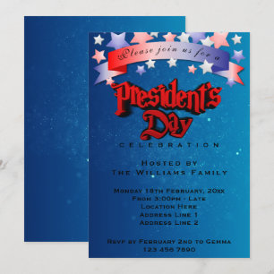 Invitación Fiesta del Día de los Presidentes