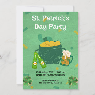 Invitación Fiesta del Día de San Patricio