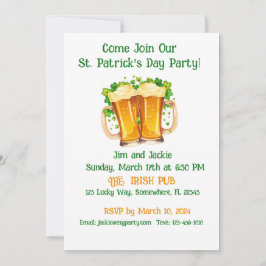 Invitación Fiesta del Día de San Patricio