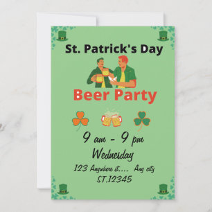 Invitación Fiesta del Día de San Patricio