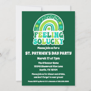 Invitación Fiesta del Día de San Patricio con sentimiento ret