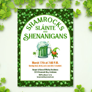 Invitación Fiesta del Día de San Patricio Trifulcas de Trébol