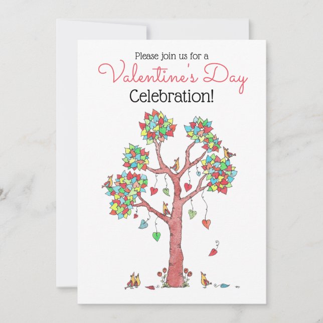 Invitación Fiesta del Día de San Valentín (Anverso)