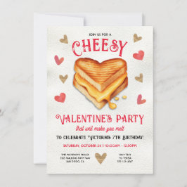 Invitación Fiesta del día de San Valentín de Queso a la parri